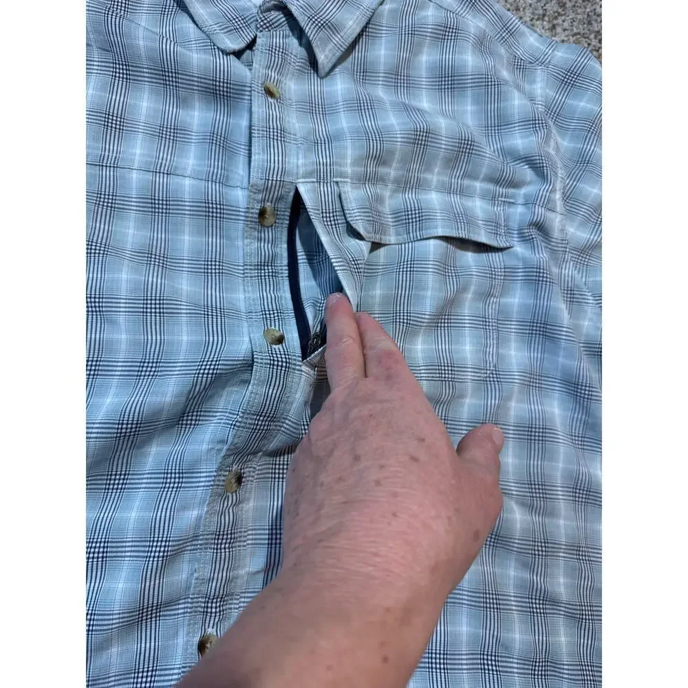NORTH FACE short sleeve, button down, shirt, XL Mens, quick dry, lightweight